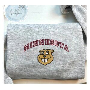 Minnesota Golden Gophers Embroidered Sweatshirt shirt Crewneck – NCAA College